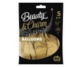 Balony Platynowe 46cm kpl. 5szt - Jasny Złoty