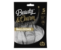 Balony Platynowe 46cm kpl. 5szt - Srebrny