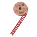 Wstążka Jutowa Serca 2,5cm 9mb - 3 kolory