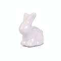 Figurka Zając Ceramiczny 4,5cm - Biały