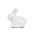 Figurka Zając Ceramiczny 4,5cm - Biały