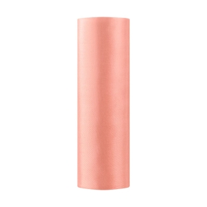 Satyna Gładka 16cmx9m - Koralowy