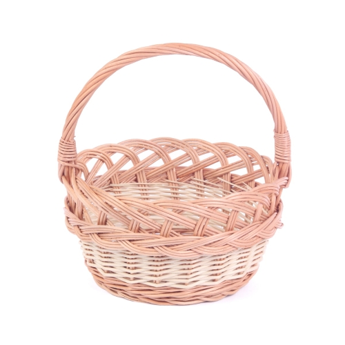 Koszyk Wiklinowy na Święconkę 22x25cm Okrągły