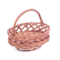 Koszyk Wiklinowy na Święconkę 22cm Warkocz - 2 wzory
