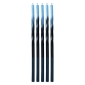Świeczki Urodzinowe Świderki Ombre 15cm kpl. 5szt - Czarny/Niebieski