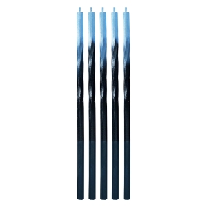 Świeczki Urodzinowe Świderki Ombre 15cm kpl. 5szt - Czarny/Niebieski