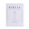 Biblia na Każdy Dzień Pamiątka I Komunii Świętej- Srebrny Napis
