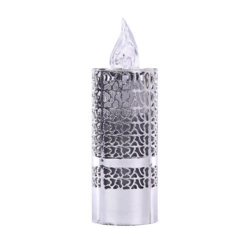 Wkład do Znicza LED Ażur 15cm - Srebrny