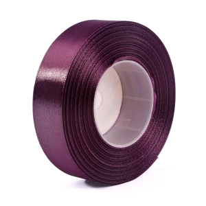 Wstążka Satynowa 25mm 32mb - Ciemny Fioletowy Nr 334
