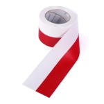 Taśma Ozdobna Flaga 8cmx45,7m - Biały/Czerwony