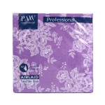 Serwetki Flizelinowe PAW Professional Airlaid kpl. 50szt - Lace Violet