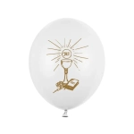Balony Komunijne Kielich IHS 27cm kpl. 6szt