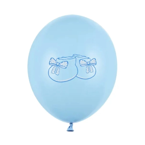 Balony Buciki Baby Boy 30cm kpl. 6szt - Niebieski