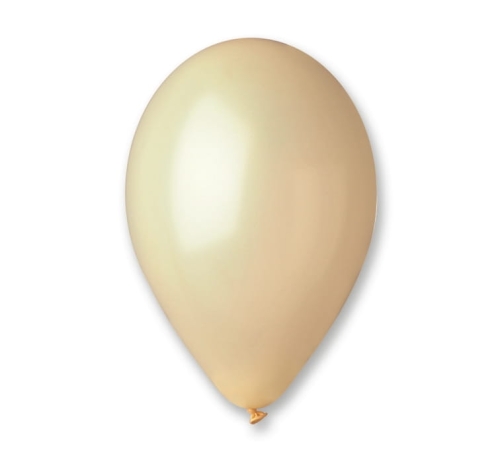 Balony Metaliczne Kość Słoniowa 30cm kpl. 100szt