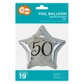 Balon Foliowy Gwiazda 50 - Srebrny