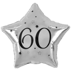 Balon Foliowy Gwiazda 60 - Srebrny