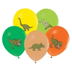 Balony Kolorowe Dinozaury kpl. 5szt