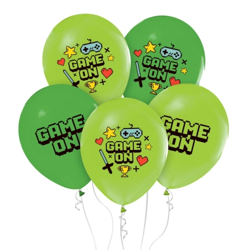 Balony Lateksowe Game On kpl. 5szt