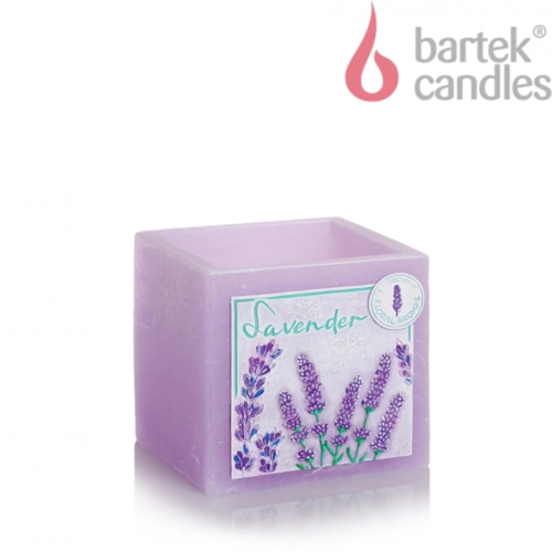 Świeca Lavender Lampion Kwadrat 
