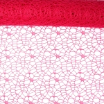 Siatka Koronkowa 50cmx4,5m - Ciemny Różowy