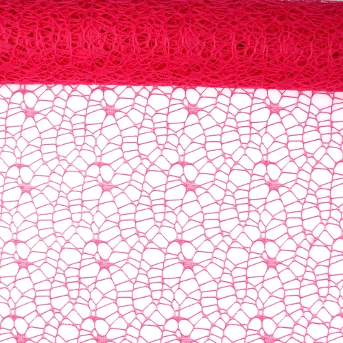 Siatka Koronkowa 50cmx4,5m - Ciemny Różowy