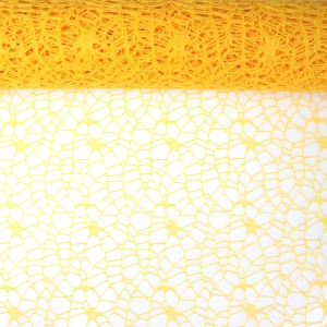Siatka Koronkowa 50cmx4,5m - Ciemny Żółty