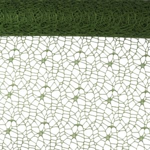 Siatka Koronkowa 50cmx4,5m - Ciemny Zielony