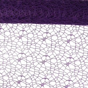 Siatka Koronkowa 50cmx4,5m - Ciemny Fioletowy