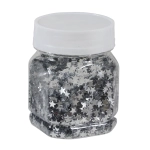 Konfetti Sypane Gwiazdki 6mm 80g - Srebrny