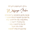Kartka Okolicznościowa Ślub DL PM -  wzory