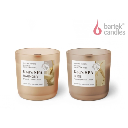 Świeca Zapachowa w Szkle God's Spa 150g - 2 zapachy