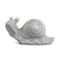 Figurka z Gipsu Ślimak 8x15cm - Szary