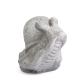 Figurka z Gipsu Ślimak 8x15cm - Szary