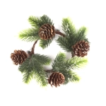 Stroik Świerkowy Zielony z Szyszkami 14cm