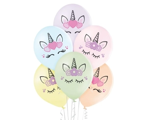Balony Premium Jednorożec 30cm kpl. 6szt