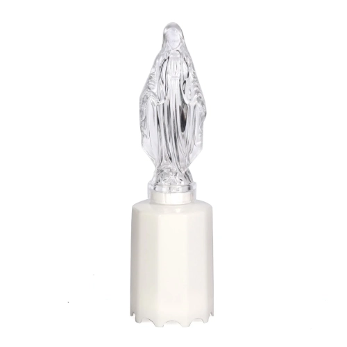 Wkład do Znicza LED Maryja 17cm - Zimny Biały