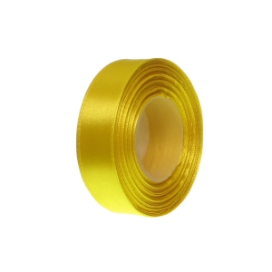 Wstążka Satynowa 25mm 32mb – Jasny Żółty Nr 132
