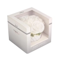 Świeca Rose Box 12x10cm - Biały