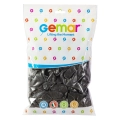 Balony Metaliczne Czarne kpl. 100szt