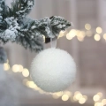 Bombka Styropianowa Ośnieżona 10cm