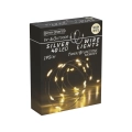 Lampki choinkowe LED 40 Diod Łezka na Baterie wew/zew - Biały Ciepły 