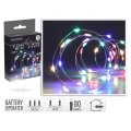 Lampki choinkowe LED 80 Diod Łezka na Baterie - Multi 