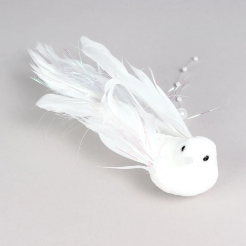 Ptaki na Klipsie 15cm kpl. 6szt - Biały