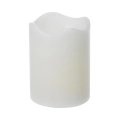 Świeca LED 7x9cm Timer  - Biały