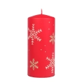 Świeca Frost Słupek 8x17cm - Czerwony