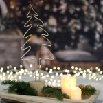 Choinka Metalowa 45x16cm - Złoty