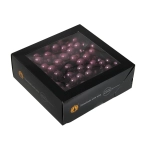 Bombki Szklane na Druciku 20mm Kartonik kpl. 144szt Błysk - Wrzos