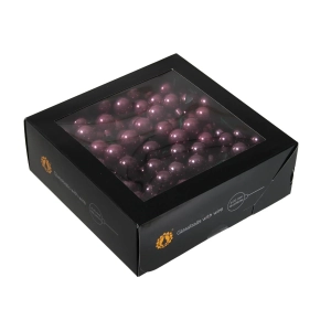 Bombki Szklane na Druciku 20mm Kartonik kpl. 144szt Błysk - Wrzos