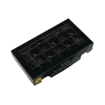 Bombki Szklane 25mm Kartonik kpl. 24szt Błysk/Mat - Czarny