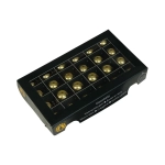 Bombki Szklane 25mm Kartonik kpl. 24szt Błysk - Jasny Złoty